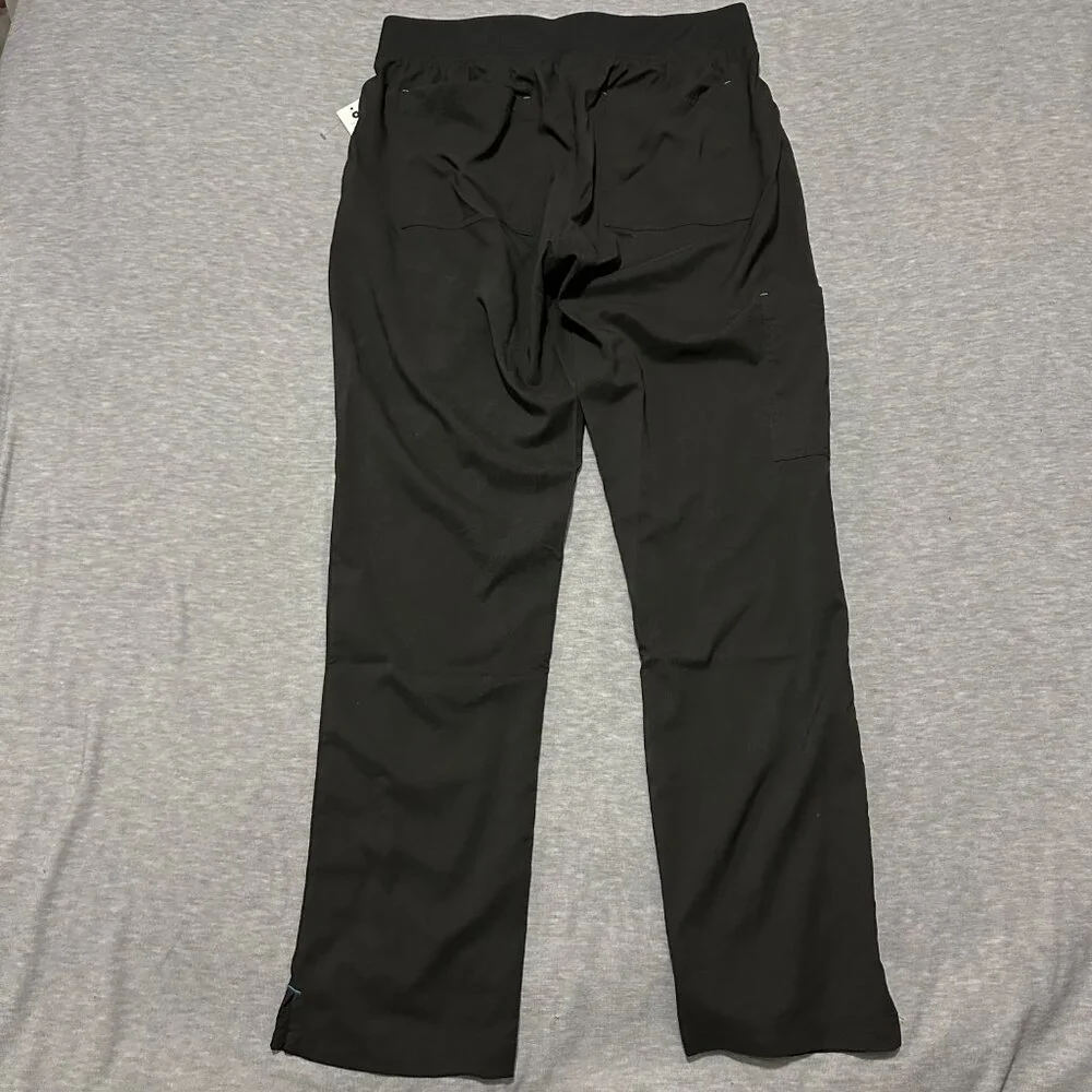 Koi Basics Caroline Womens 5-Pocket Stretch Scrub Pants Size M Black Lightweight - Picture 14 of 16